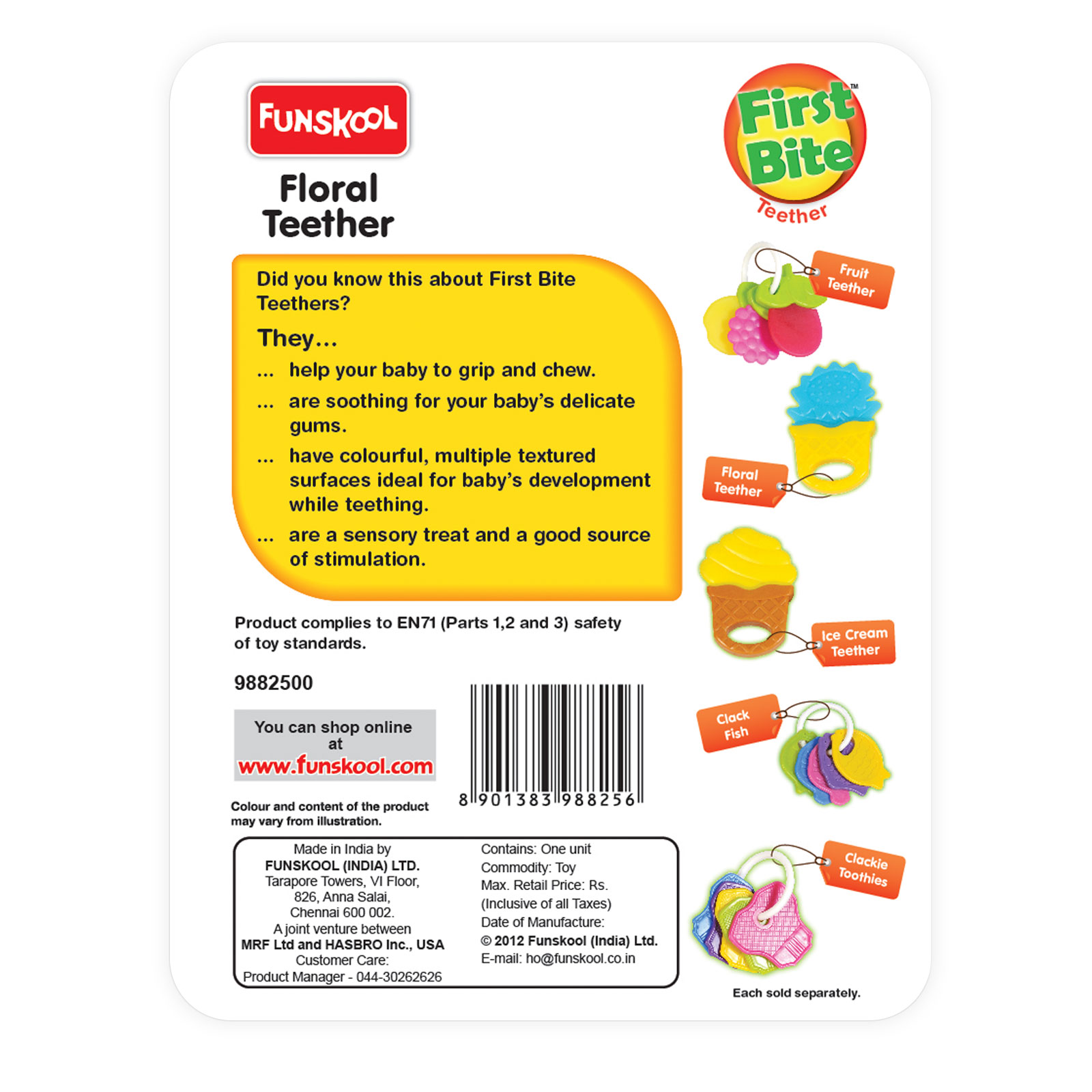 Funskool Giggles Floral Teether