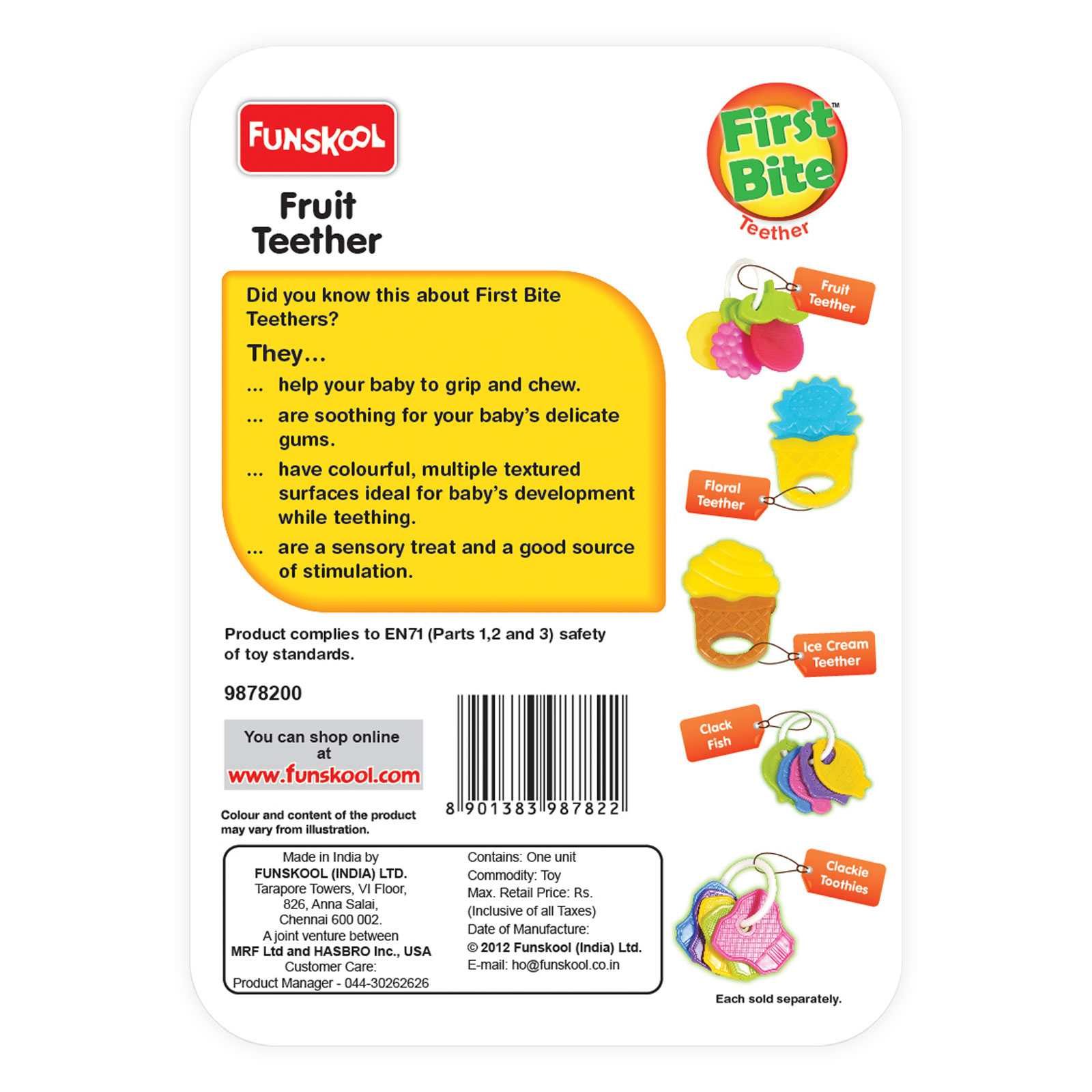 Funskool Giggles Fruit Teether