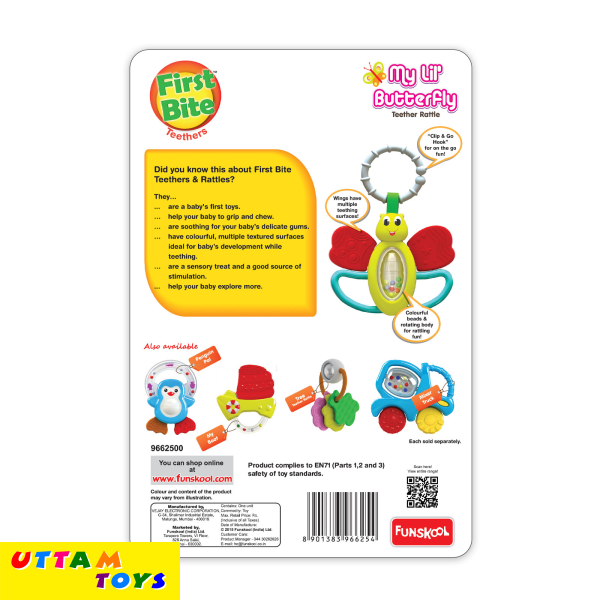 Funskool Giggles My Lil Butterfly Teether Rattle
