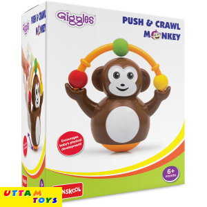 Funskool Giggles Push N Crawl Monkey