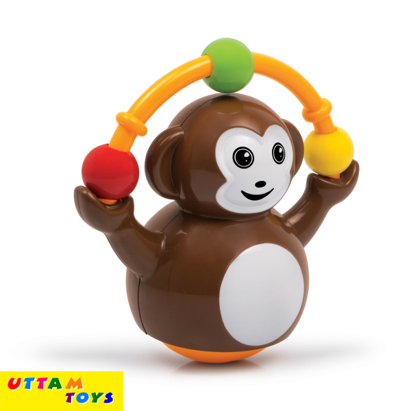 Funskool Giggles Push N Crawl Monkey