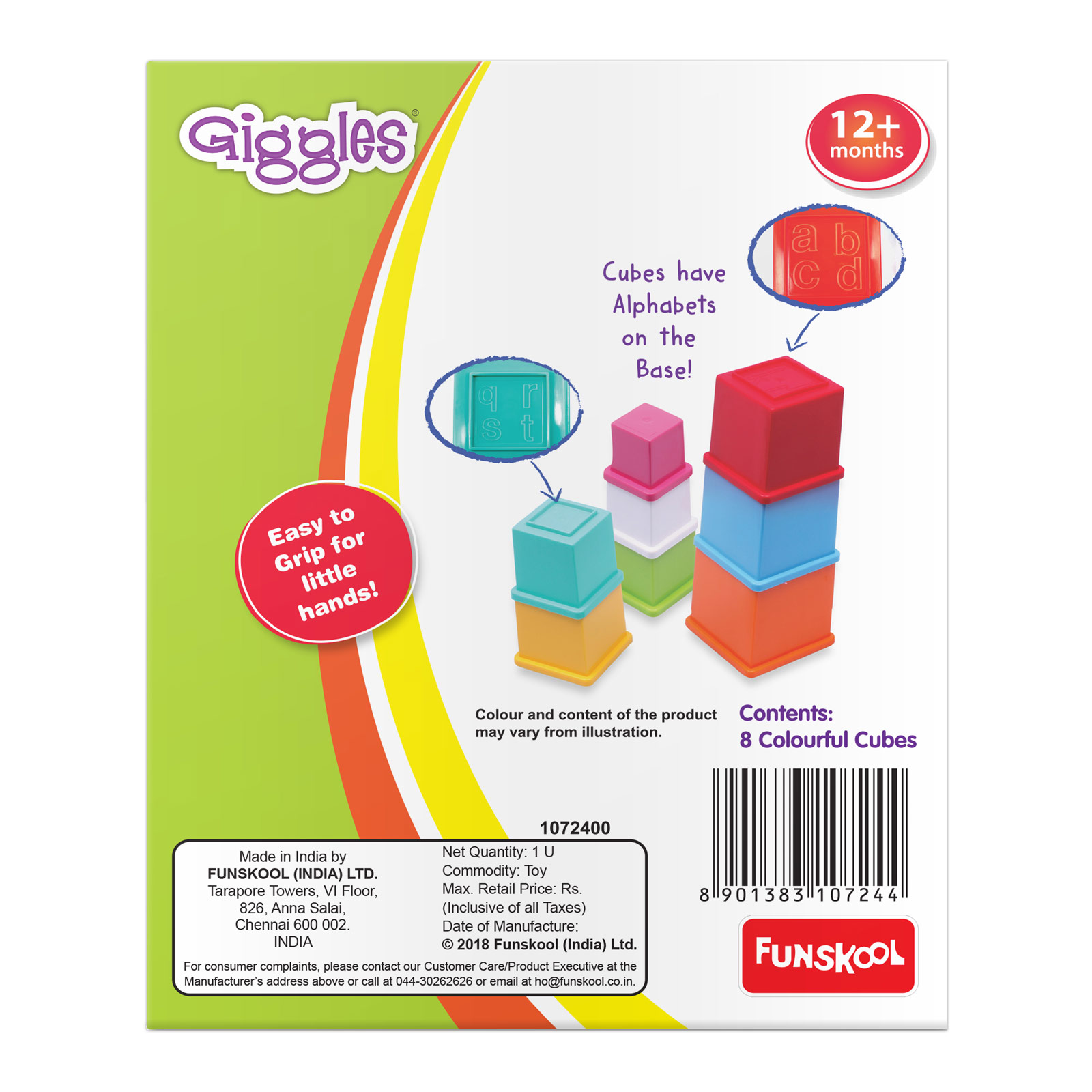 Funskool Giggles Stacking Cubes