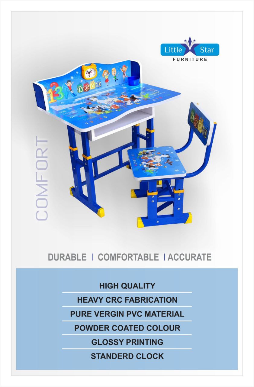 Buy Kids Height Adjustable Study Table with Chair for Acitivity