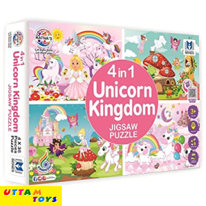 Ratna's 4 in 1 Unicorn Kingdom Jigsaw Puzzle for Kids