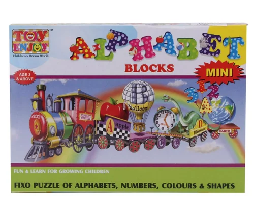 Toyenjoy Multicolor Alphabet Blocks Mini