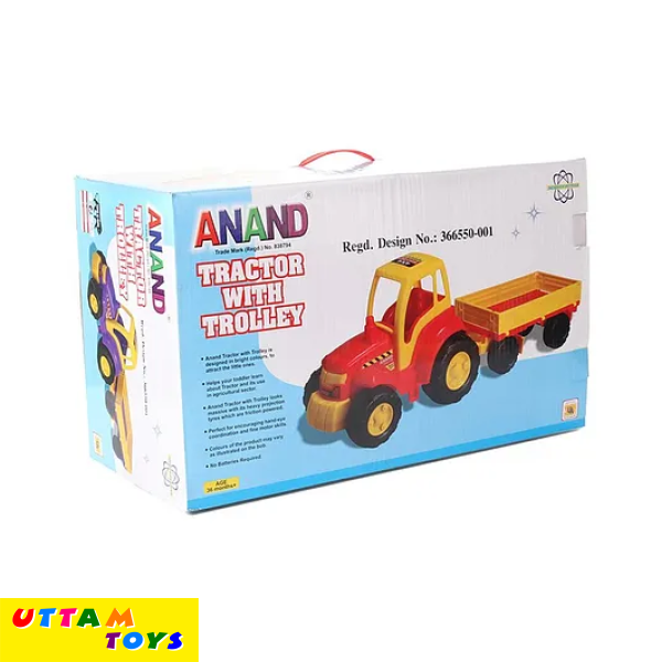 Friction Powered Anand Toy Tractor With Trolley