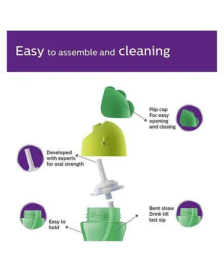 Avent Bendy Twin Handle Straw Cup - 200 ml