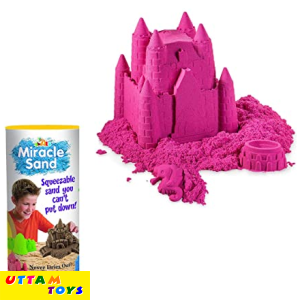 AWALS Miracle Sand for Kids Let Your Child Enjoy Smooth and Non Stick Indoor Art Project Squeezable Sand for Children |Sand Art Craft for Kids |Sand Clay for Kids |( 1 Assorted Color in Box )