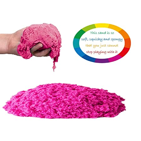 AWALS Miracle Sand for Kids Let Your Child Enjoy Smooth and Non Stick Indoor Art Project Squeezable Sand for Children |Sand Art Craft for Kids |Sand Clay for Kids |( 1 Assorted Color in Box )