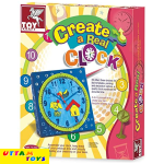 ToyKraft Create A Real Clock (Multicolor)