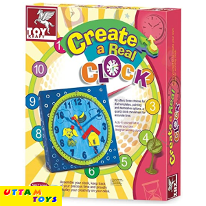 ToyKraft Create A Real Clock (Multicolor)