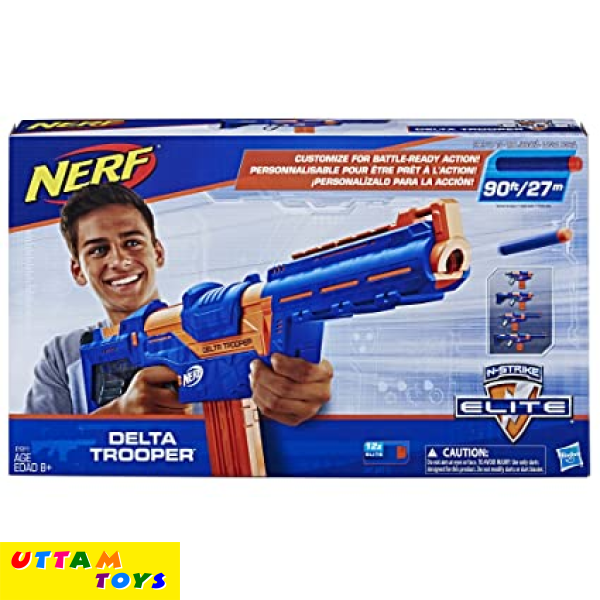 Uttam Toys Nerf Kid's N-Strike Elite Delta Trooper Combat Blaster with Darts