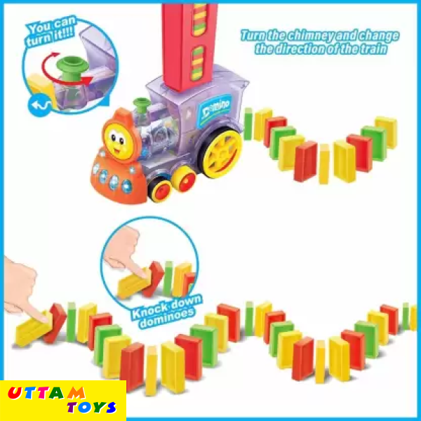Uttam Toys Domino Funny Train Choochoo 60 Pcs