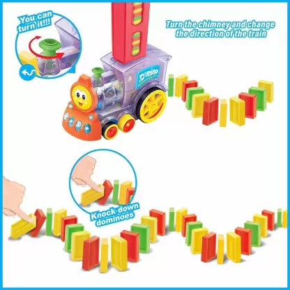 Uttam Toys Domino Funny Train Choochoo 60 Pcs