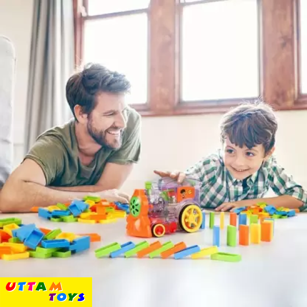 Uttam Toys Domino Funny Train Choochoo 60 Pcs