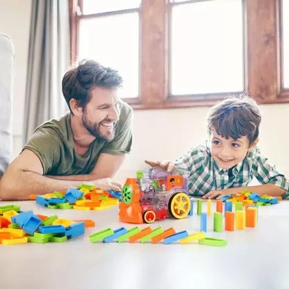 Uttam Toys Domino Funny Train Choochoo 60 Pcs