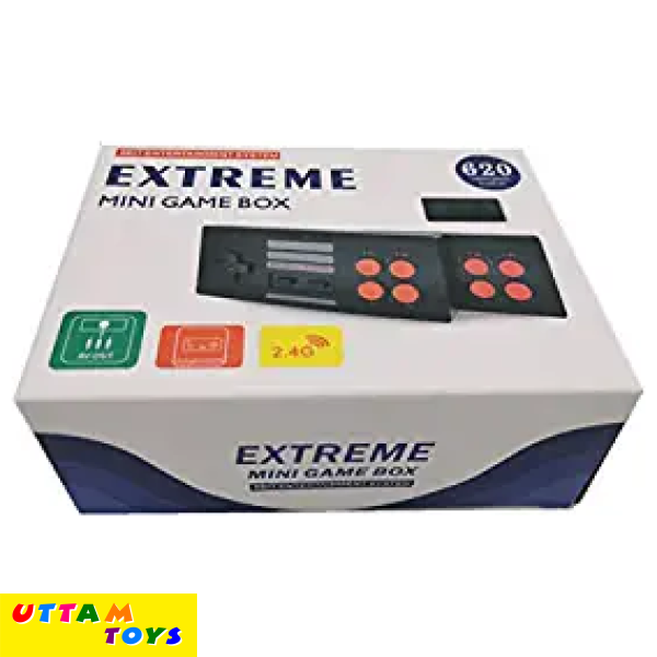 Uttam Toys Extreme Mini Game Box Built-In 620 Games With Wireless Controllers