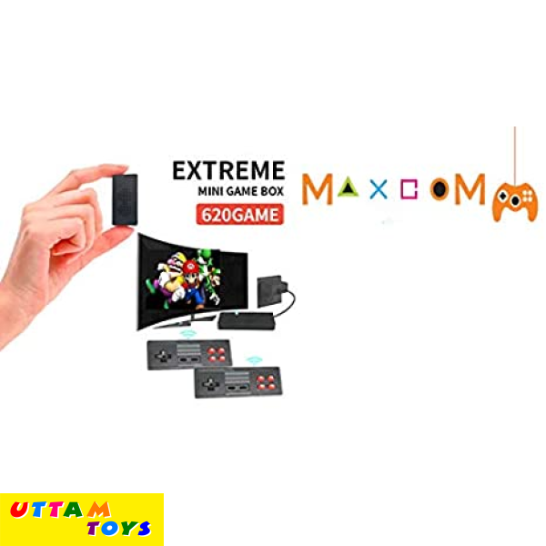 Uttam Toys Extreme Mini Game Box Built-In 620 Games With Wireless Controllers