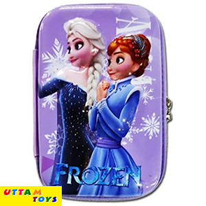Uttam Toys Frozen Organizer Hardtop EVA Pencil Case Stationery Box Pen Holder Zipper Pouch