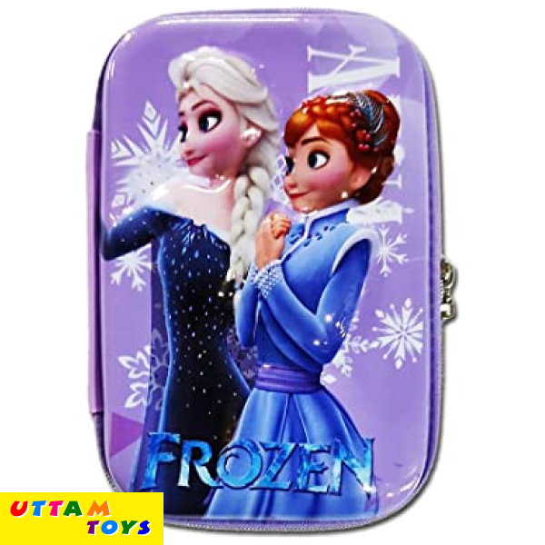 Uttam Toys Frozen Organizer Hardtop EVA Pencil Case Stationery Box Pen Holder Zipper Pouch