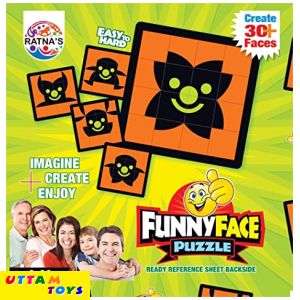 Ratnas Funny Face Cubes Puzzle to Imagine, Create & Enjoy