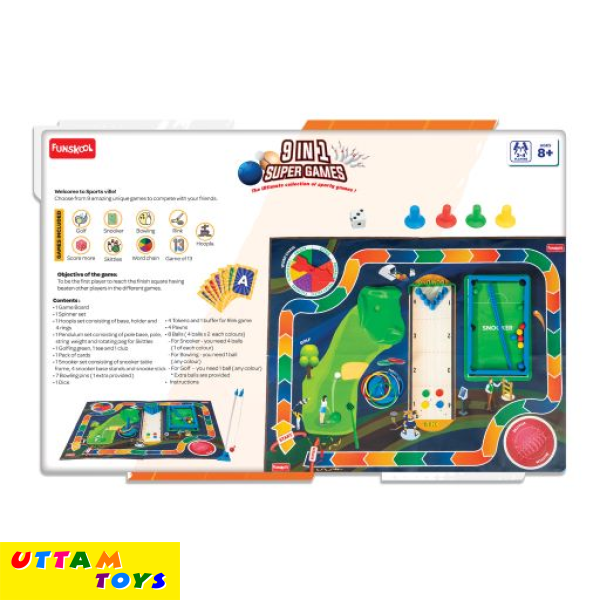 Funskool Super GAme - 9 In 1