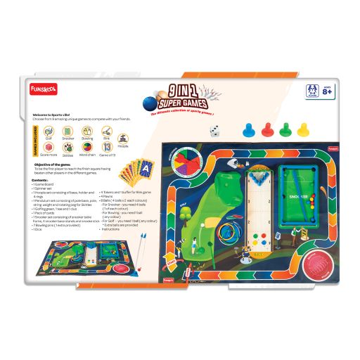 Funskool Super GAme - 9 In 1