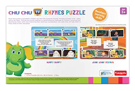 Funskool Chu Chu Tv - Rhymes Puzzle