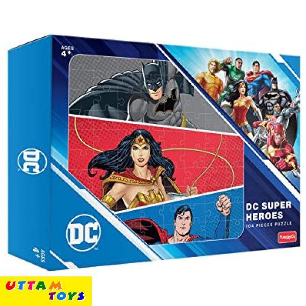 Funskool Play & Learn - DC Superhero Puzzle, 104 Pieces
