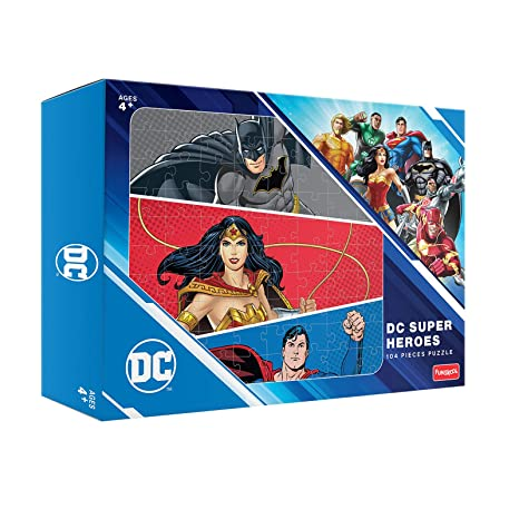Funskool Play & Learn - DC Superhero Puzzle, 104 Pieces