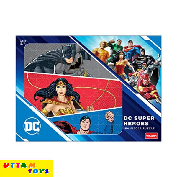 Funskool Play & Learn - DC Superhero Puzzle, 104 Pieces