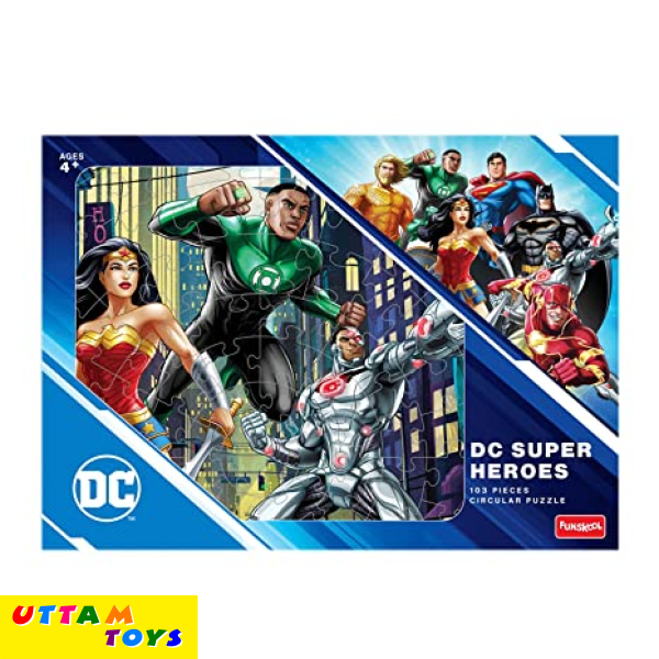 Funskool Play & Learn - DC Superhero Puzzle, 103 Pcs