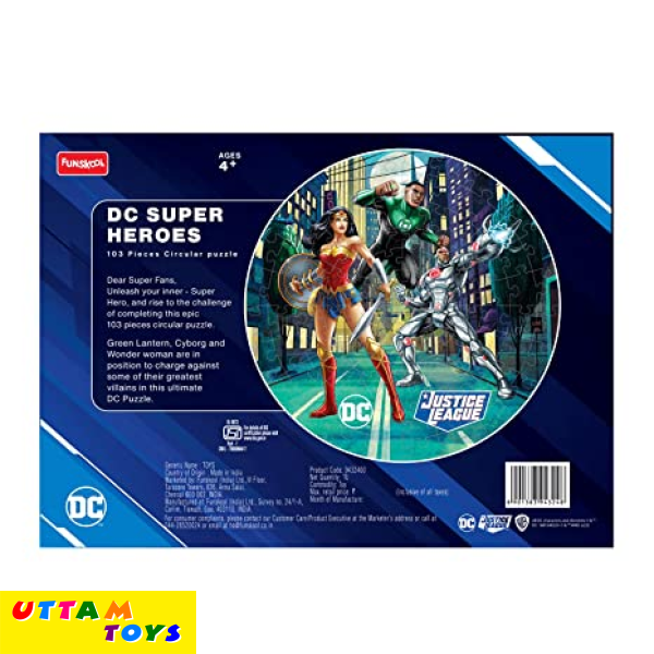 Funskool Play & Learn - DC Superhero Puzzle, 103 Pcs