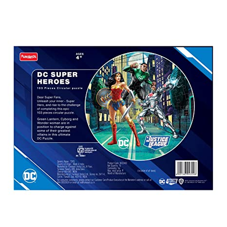 Funskool Play & Learn - DC Superhero Puzzle, 103 Pcs