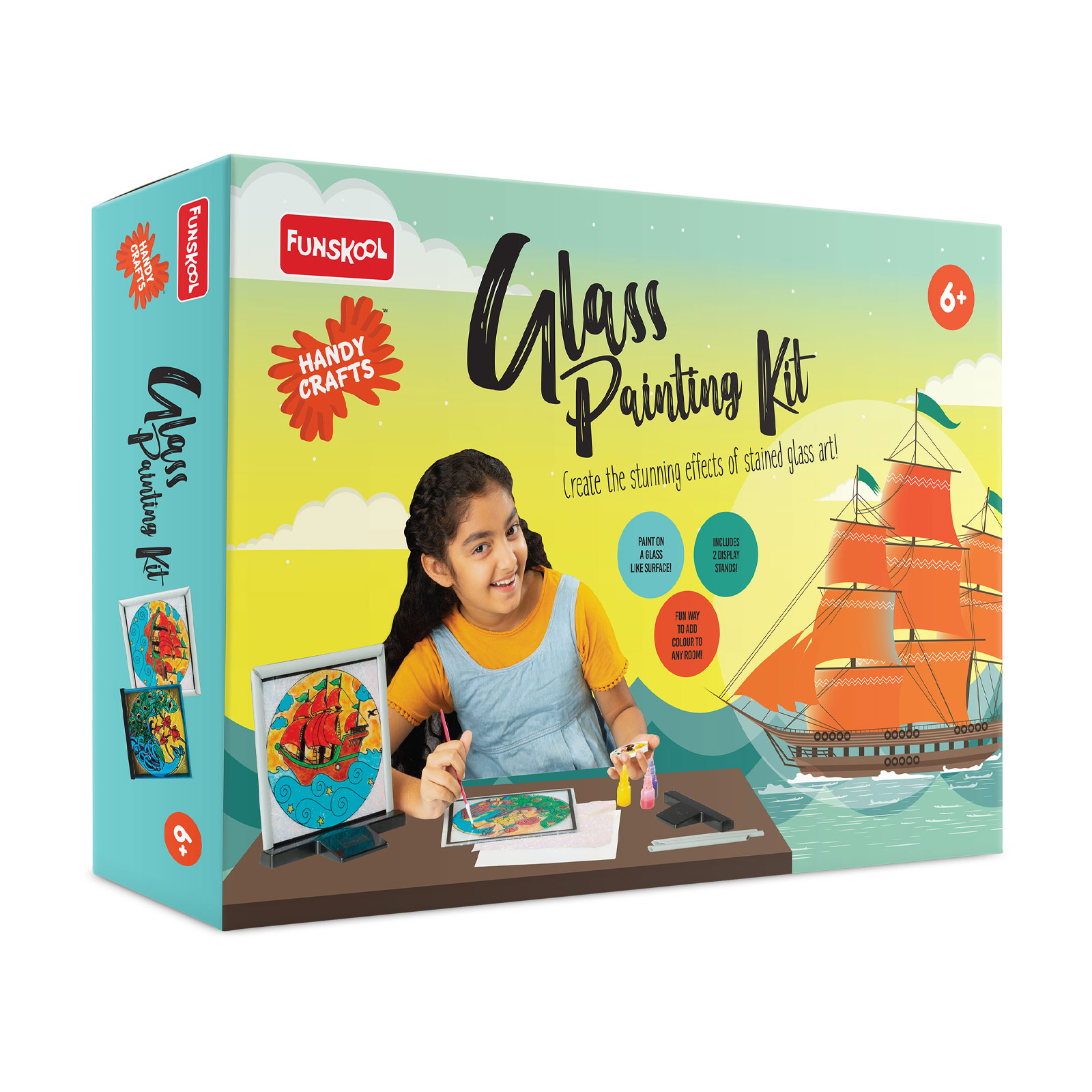 Funskool Handy Crafts Glass Painting Kit