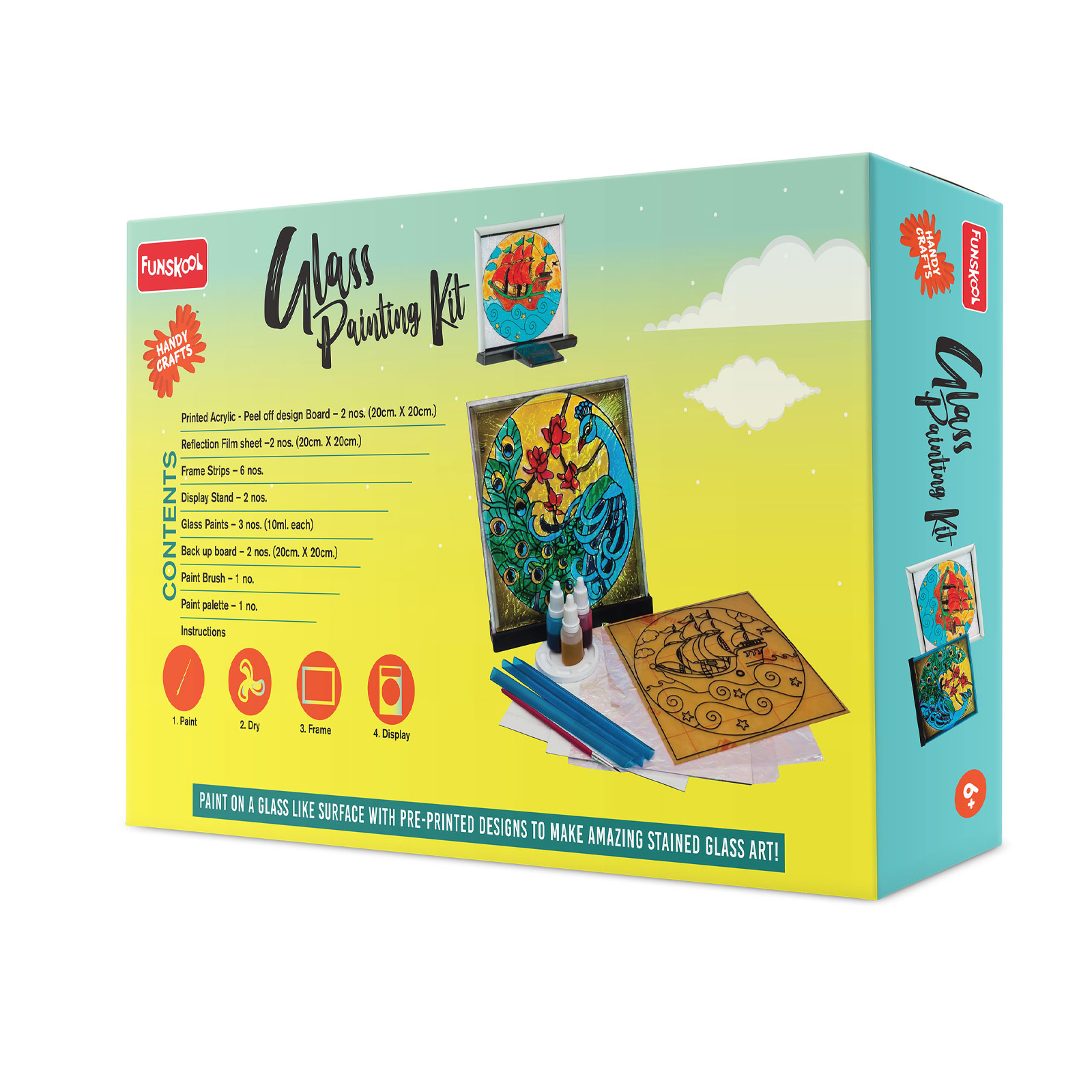 Funskool Handy Crafts Glass Painting Kit