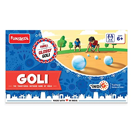 Funskool Goli The Traditional Outdoor Games of India | Glossy goli