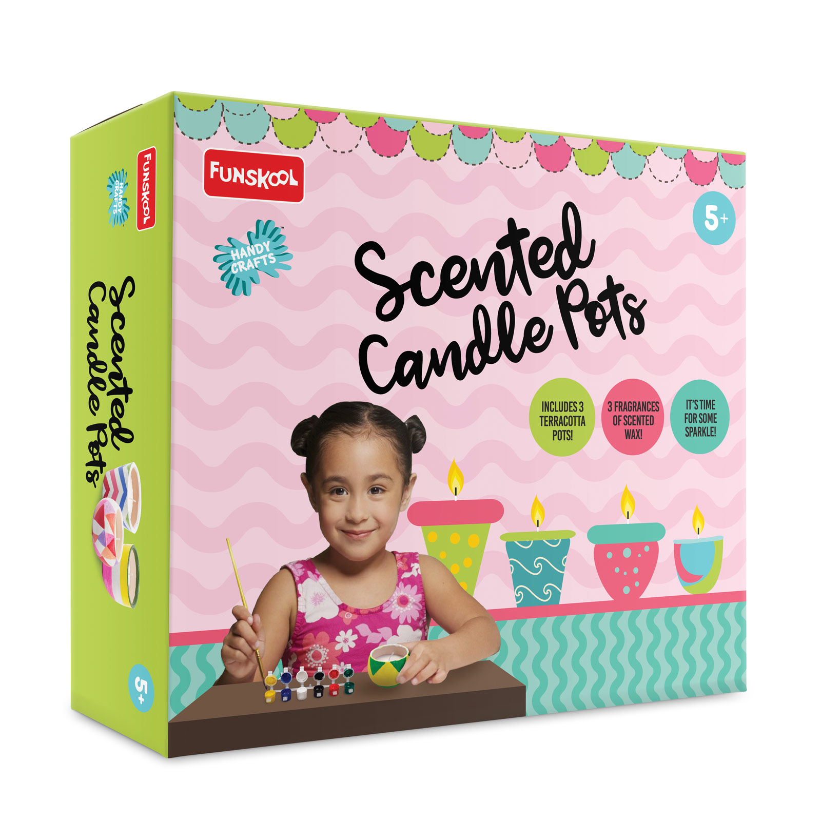 Funskool handy Crafts Scented Candle Pots
