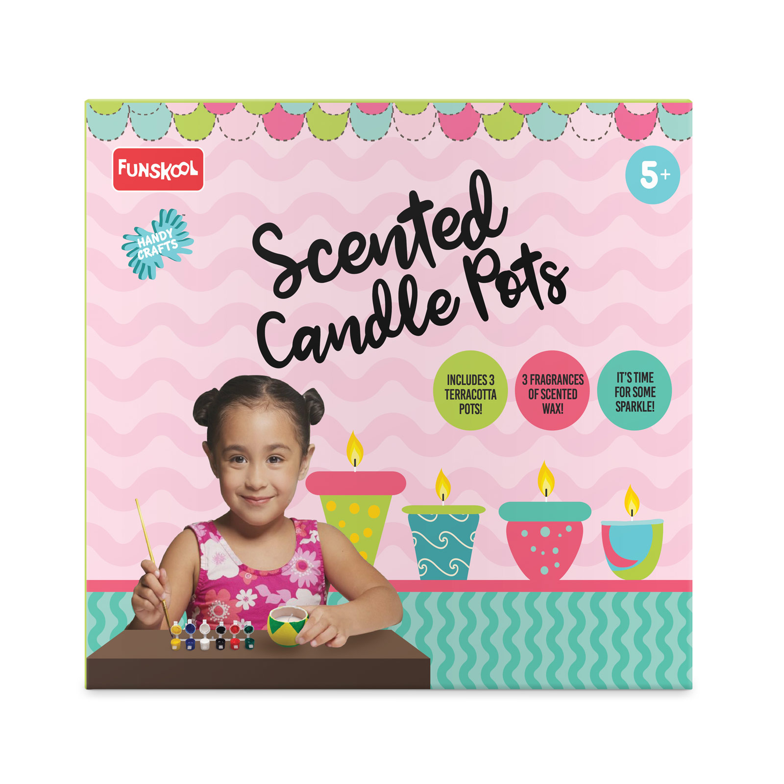 Funskool handy Crafts Scented Candle Pots