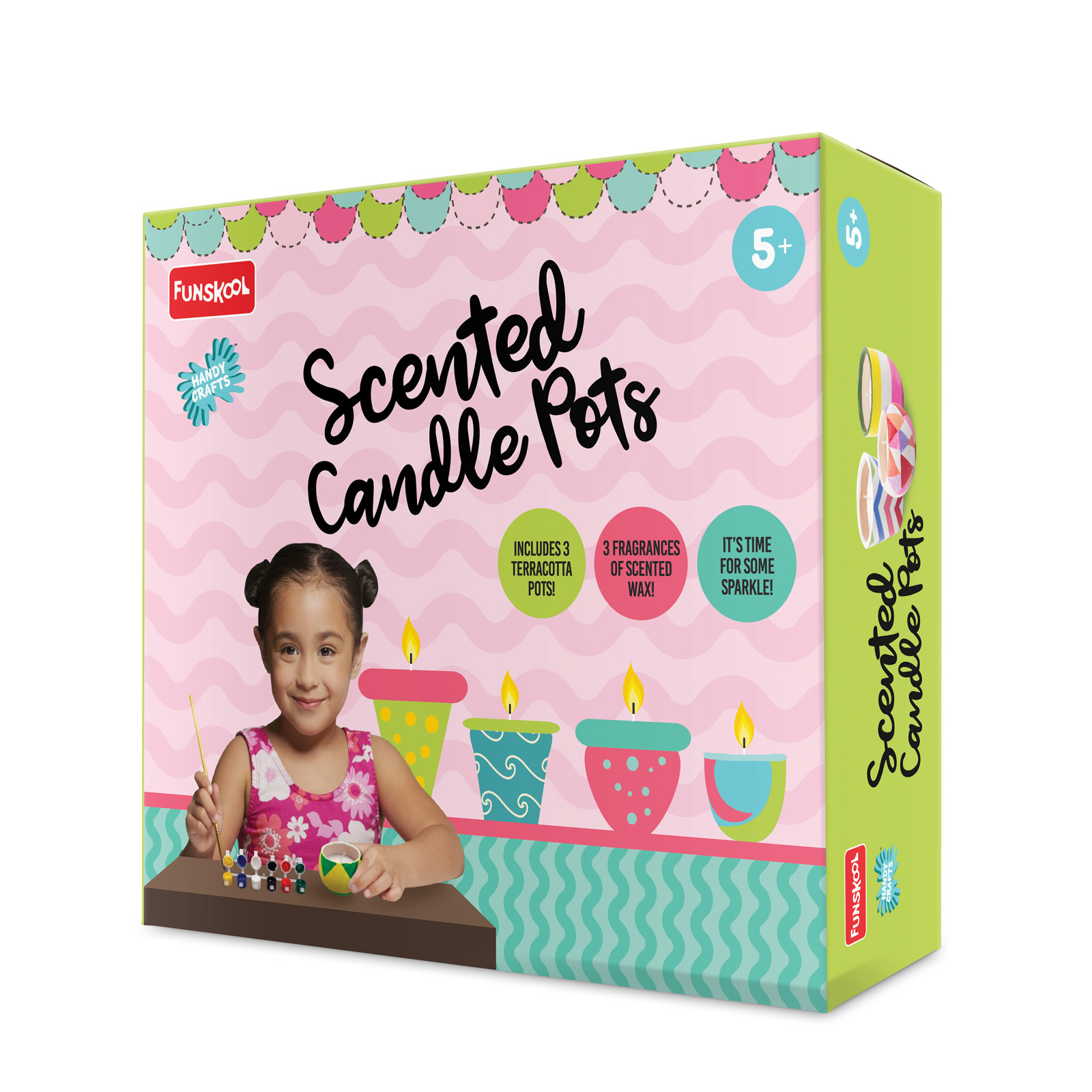 Funskool handy Crafts Scented Candle Pots