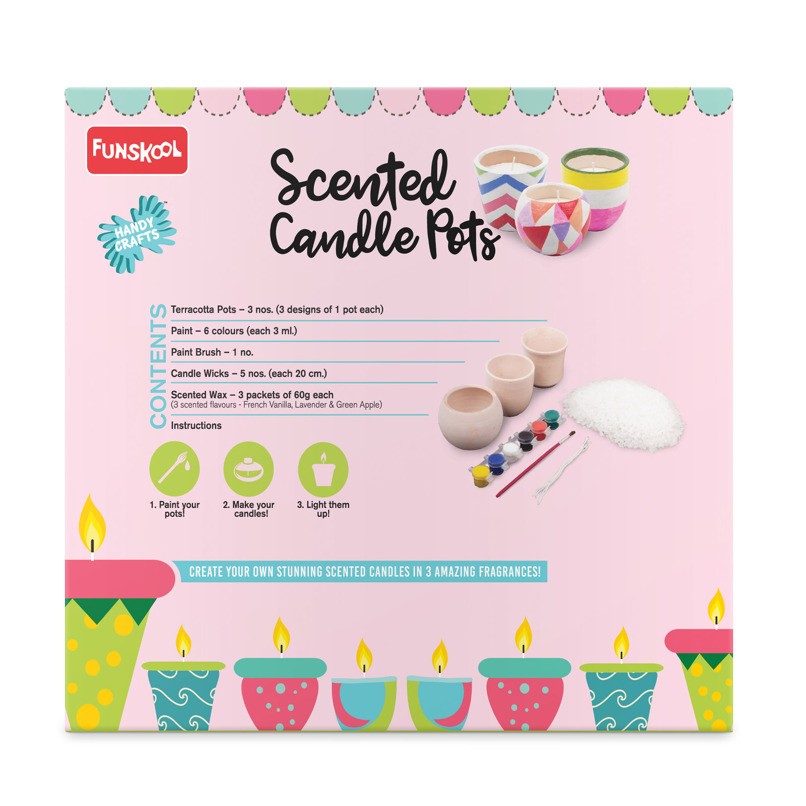 Funskool handy Crafts Scented Candle Pots