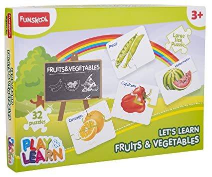 Funskool Let's Learn Fruits & Vegetables Puzzle