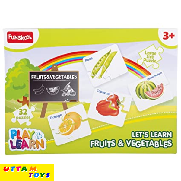 Funskool Let's Learn Fruits & Vegetables Puzzle