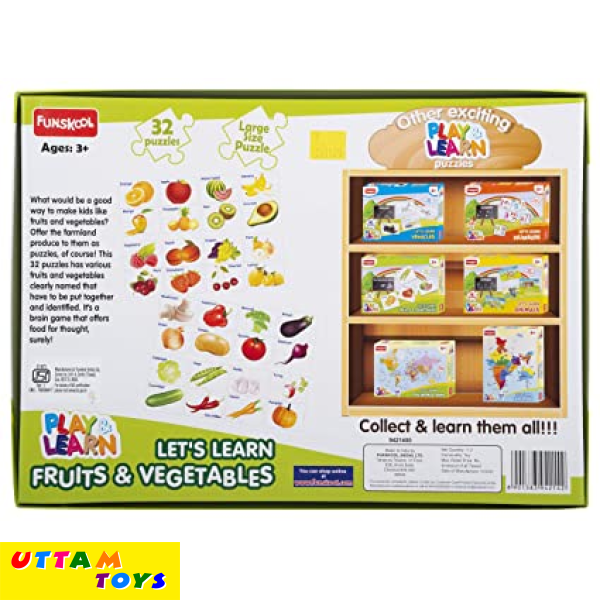 Funskool Let's Learn Fruits & Vegetables Puzzle