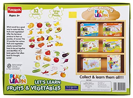 Funskool Let's Learn Fruits & Vegetables Puzzle