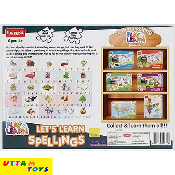 Funskool Let's Learn Spellings Puzzle