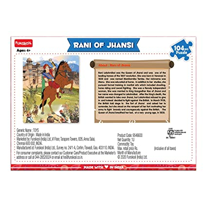 Funskool Rani Of Jhansi Play-learn Historic Characters