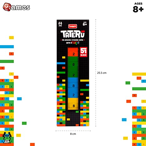 Funskool Games Tateru Hardwood Blocks, Stacking Tower, Strategy Game