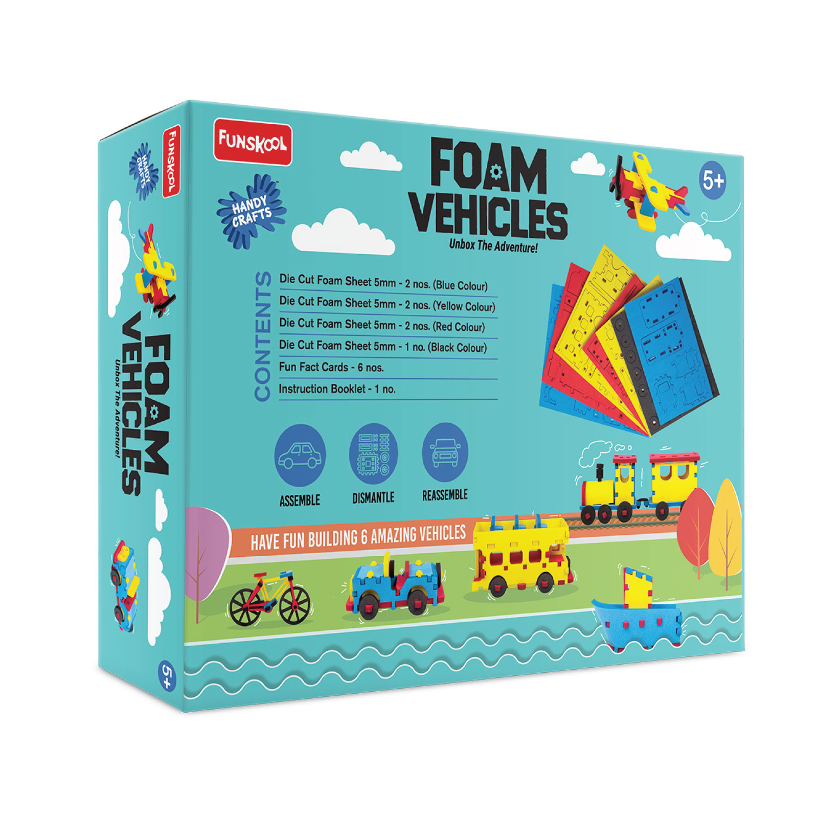 Funskool Handy Crafts Foam Vehicles