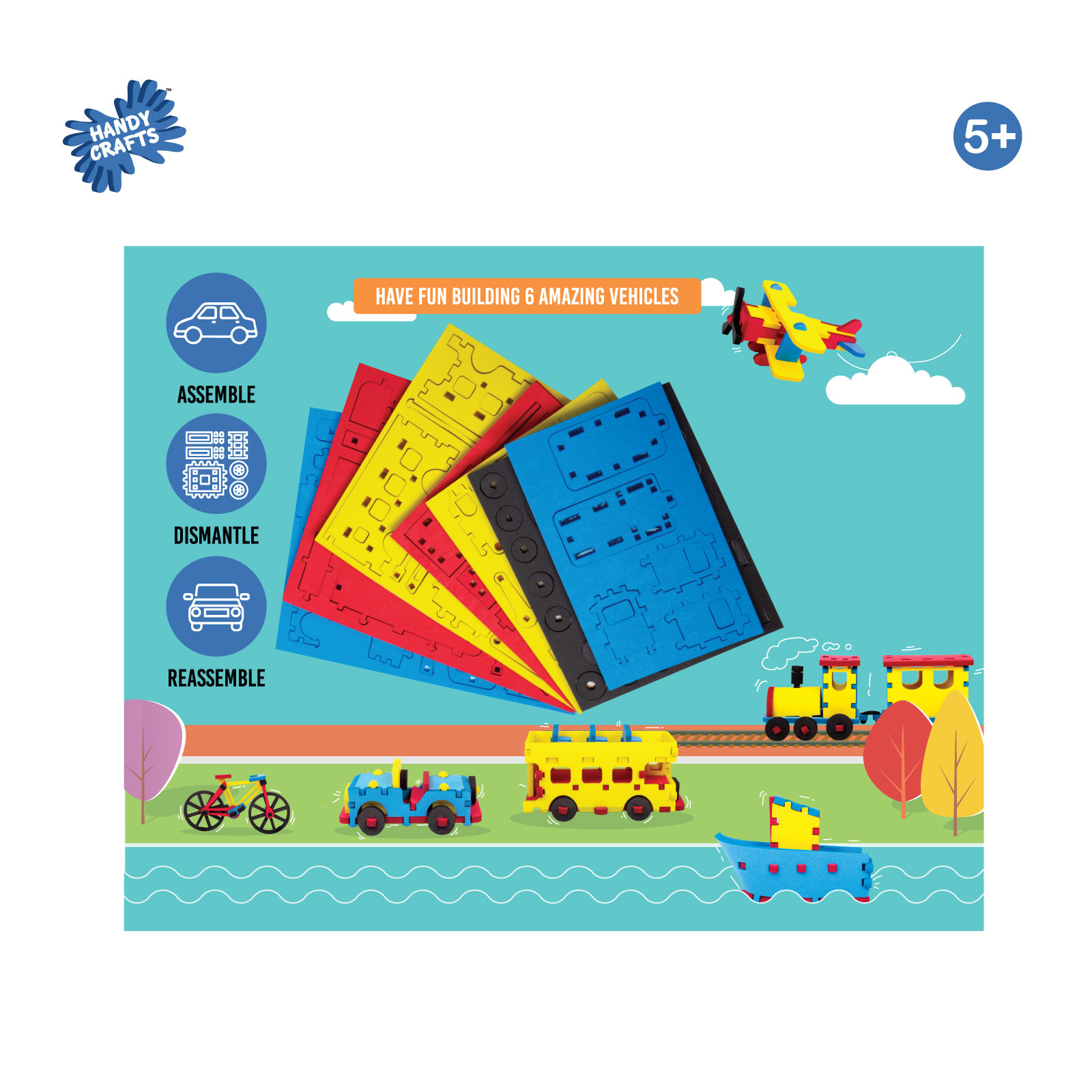 Funskool Handy Crafts Foam Vehicles